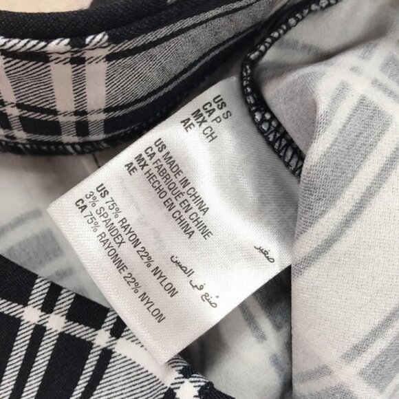 Maison Jules Plaid Pull-On Ponte-Knit Pants - Picture 2 of 6